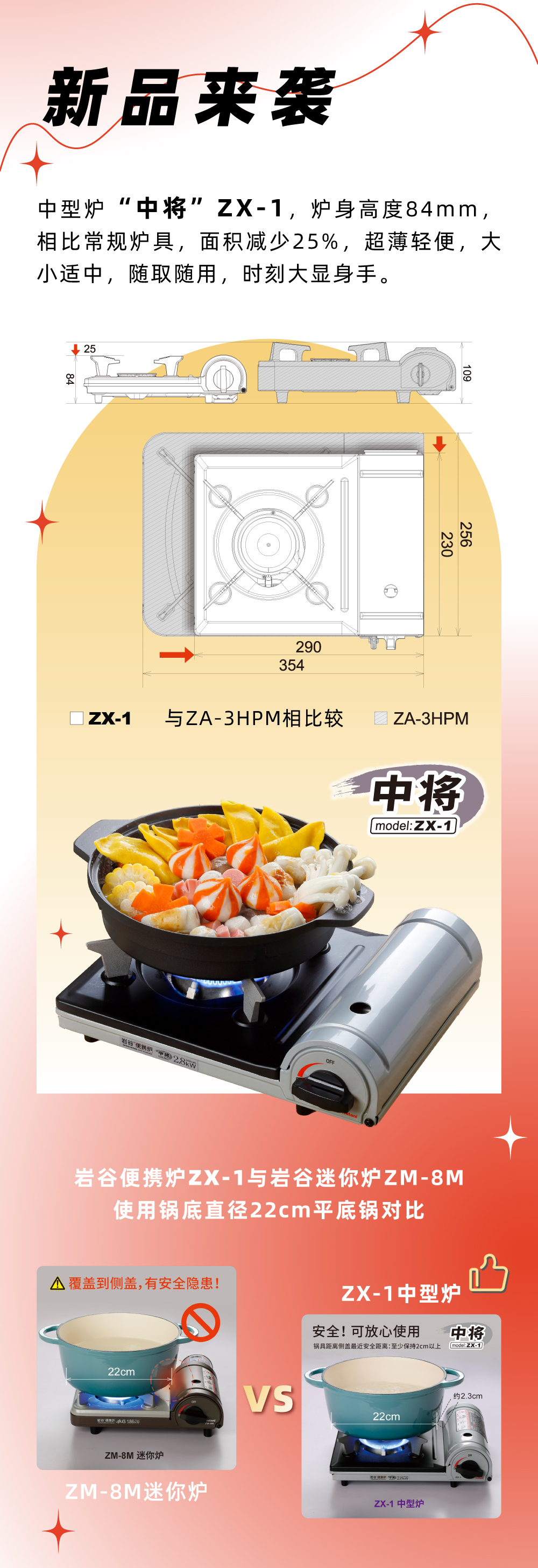 万搏官方网页版_万搏(中国)便携炉ZX-1，炉身高度84mm，相比常规炉具，面积减少25%，
超薄轻便，大小适中，随取随用，时刻大显身手。